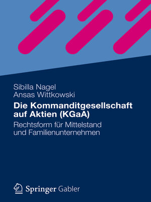 cover image of Die Kommanditgesellschaft auf Aktien (KGaA)